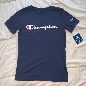 Navy Blue Champion Shirt 👕